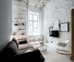 Bianche Ispirazioni: un appartamento compatto ma accogliente a Cracovia