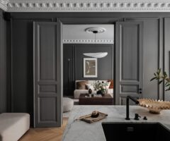 Chic and grey: un appartamento svedese punta sul grigio per un look raffinato