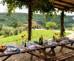 Un casale di campagna con una vista privilegiata sull’antica cittadina di Bagnoregio